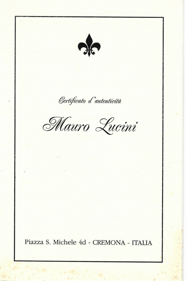 Violino cremonese, Mauro Lucini 2024 No. 31 - vernice ad olio - VENDUTO - immagine 10